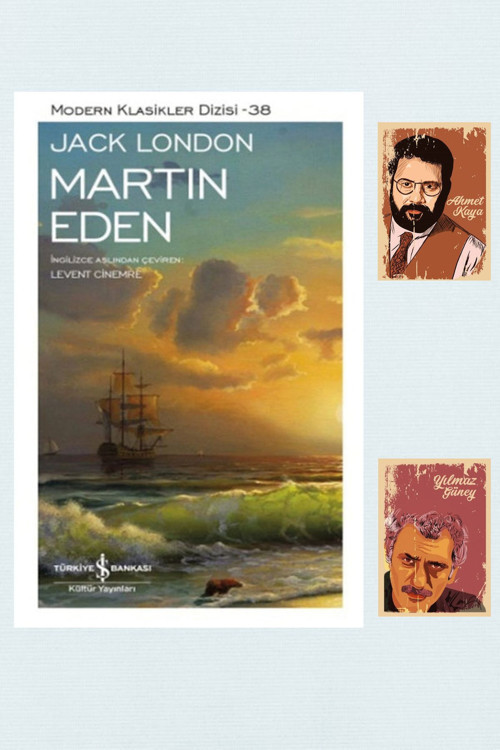 Dara Yayınları Martin Eden - Jack London - 9786053322122 İş Bankası Yayınları - A. Kaya Y. Güneyli Not Defteri Seti