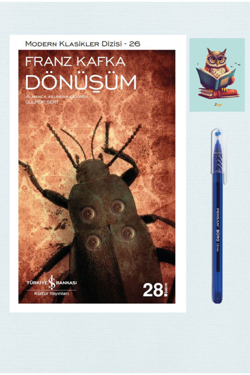 Dara Yayınları Dönüşüm - Franz Kafka - Iş Bankası Kültür Yayınları 9786254055614 - Pensan Büro Mavi Tükenmez Kalem