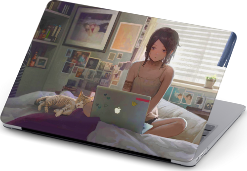 Macbook Pro (M1-M2) 14.2 inç A2442-A2779 Kılıf Macvista 03 Sert Koruma Kılıfı Anime MAC